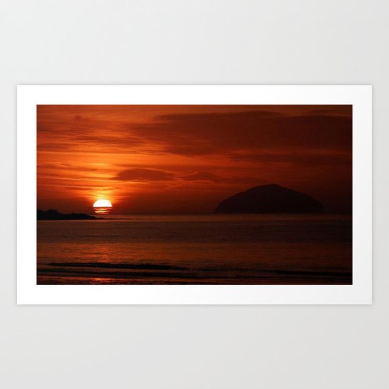 as the sun goes down Art Print