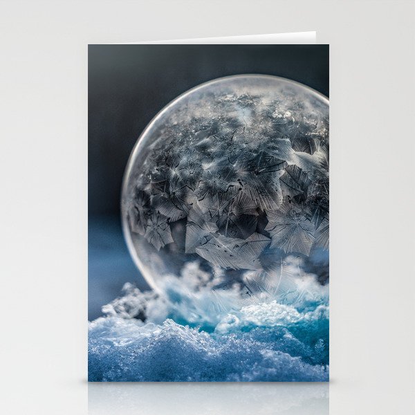 Crystal Frozen Bubble Stationery Cards