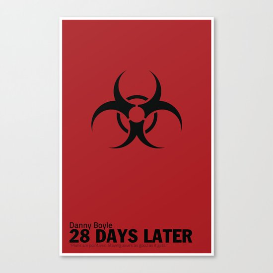 28 Days Later | Minimal Movie Poster Canvas Print