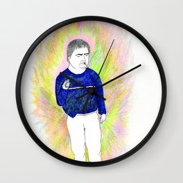 Daniel Johnston Wall Clock | Illustration, Sadness, Danieljohnston, Antifolk, Thedevilhastexas, Songs, Aura, Musician, Austin, Texas 