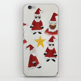 Holiday Santa Gnomes iPhone Skin