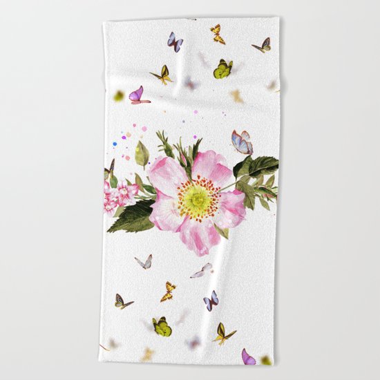 butterflies Beach Towel