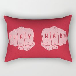 Play Hard Rectangular Pillow