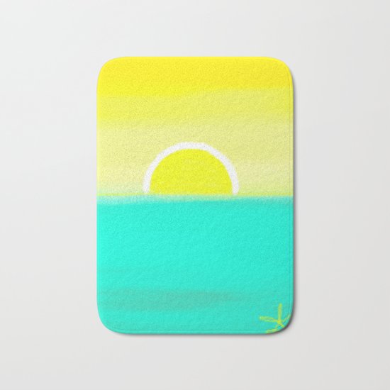 Birthday Yellow Bath Mat
