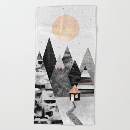 Little Cabin Beach Towel