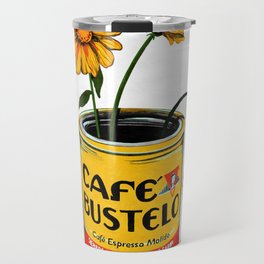 Coffee and Flowers for Breakfast Travel Mug