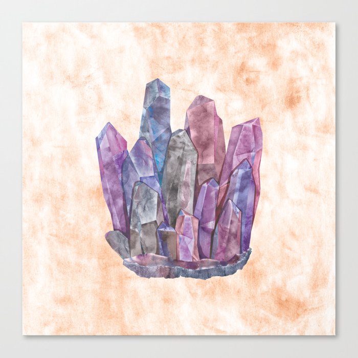 velvety crystals Canvas Print