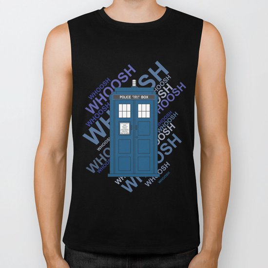 Tardis Whoosh sound Doctor Who Biker Tank