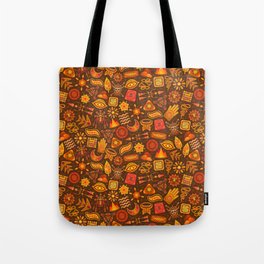 Seamless African Tribal Pattern Tote Bag
