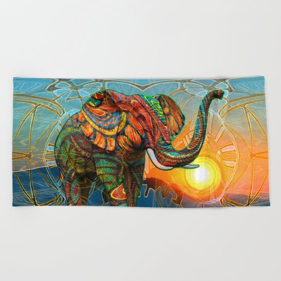 Elephant's Dream Beach Towel