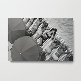 They laugh at me because I am different.  I laugh at them because they are all the same! Metal Print