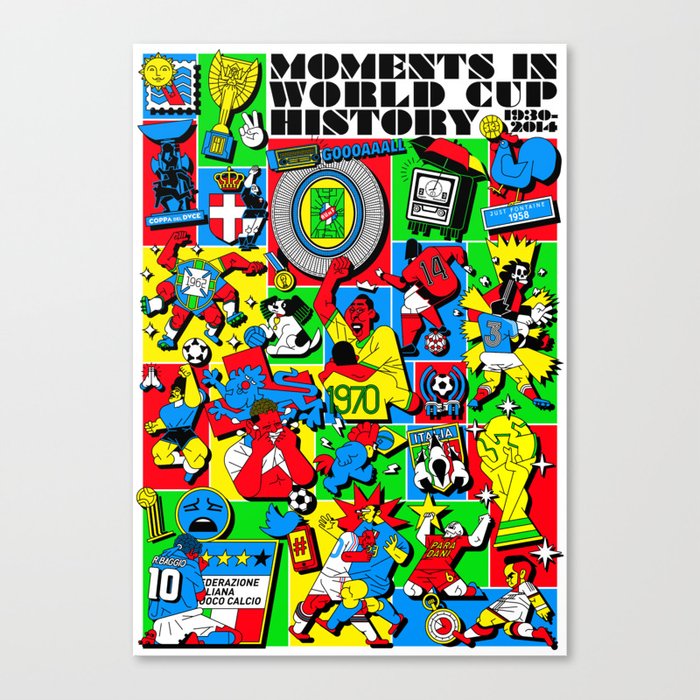 Moments in World Cup History Canvas Print