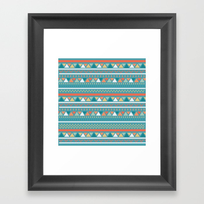 Beautiful Tribal Pattern Framed Art Print