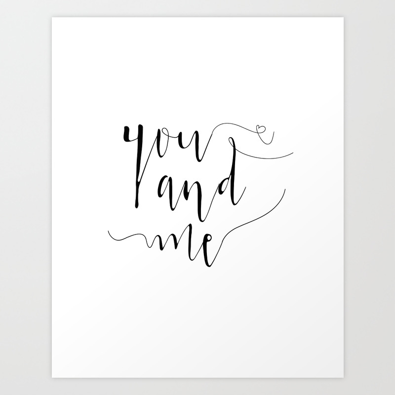 You And Me Boyfriend Gift Girlfriend Gift Gift For Her Love Quote