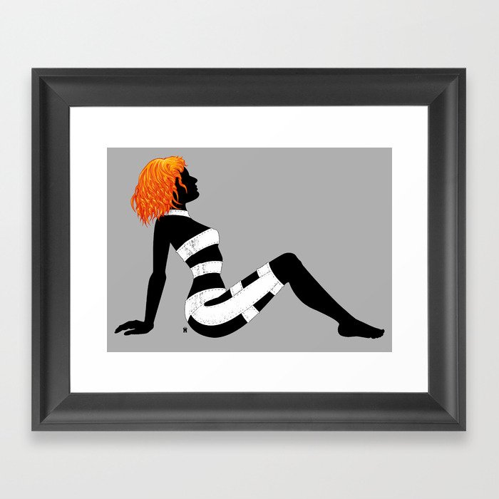 Leeloo Dallas Mudflap Framed Art Print