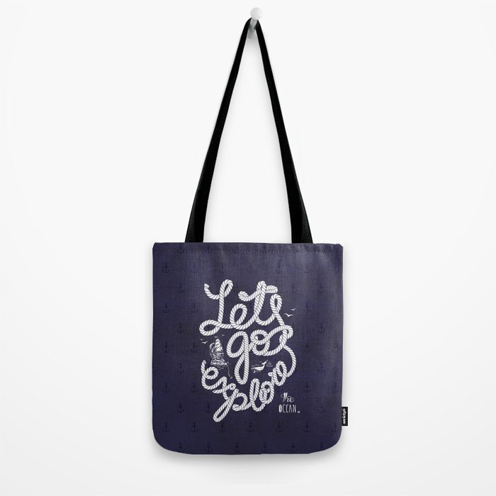 Let&#39;s go explore! Tote Bag by sonicedesign | Society6