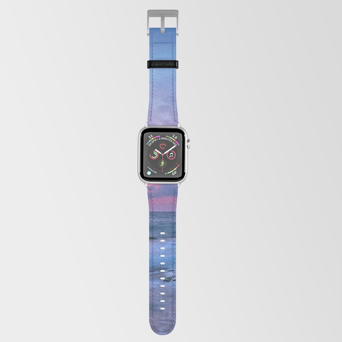 Pink & Purple Cotton Candy Ocean Shore Sunset  Apple Watch Band