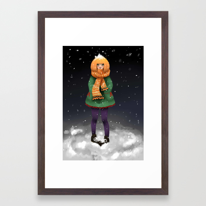 Let It Snow Framed Art Print By Tinaenbuske Society6