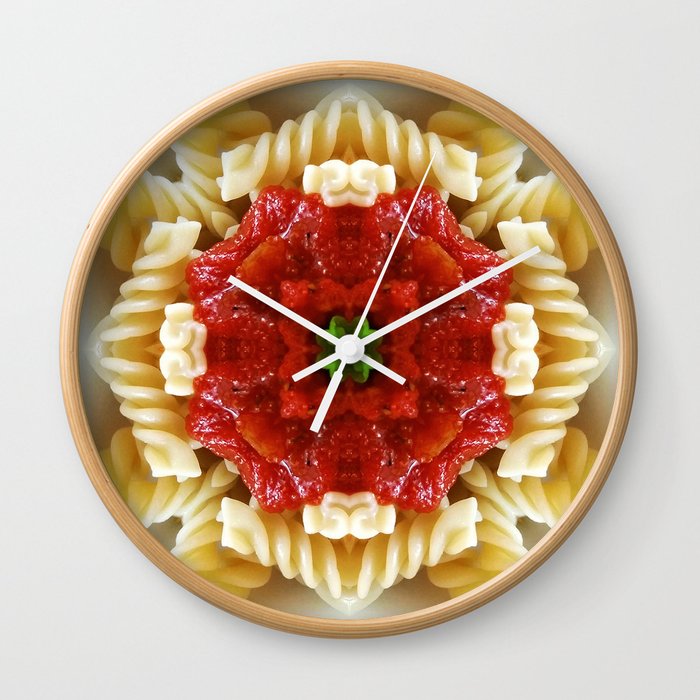 kaleido pasta Wall Clock