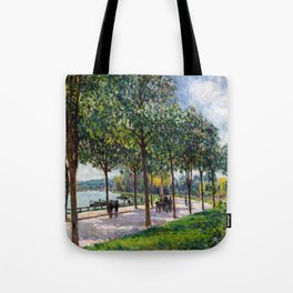 Alfred Sisley - Allee of Chestnut Trees Tote Bag