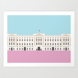 Buckingham Palace, London, England Art Print