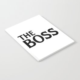 The Boss Funny Couples Quote Notebook