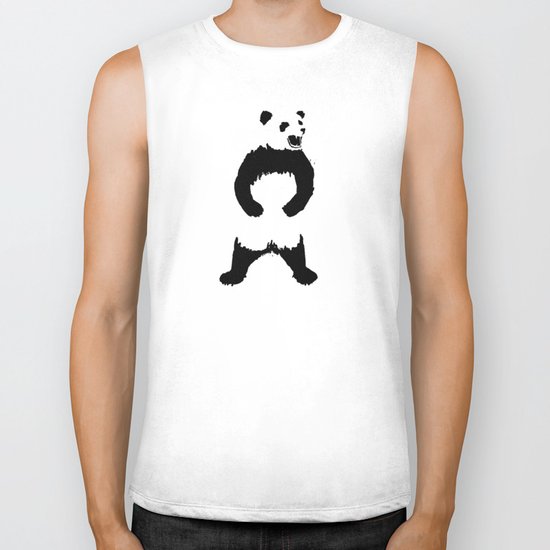 Angry panda Biker Tank
