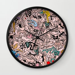 Kamasutra LOVE - Flesh Pink Wall Clock