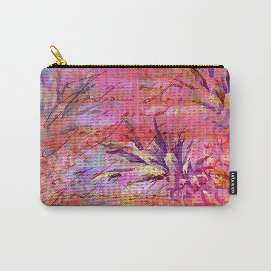 Pineappel tropical fruit colorful illustration Carry-All Pouch