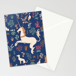 Magical Medieval Unicorn Forest Stationery Card