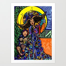 Scrolls of Living Water Art Print