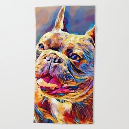 French Bulldog 10 Beach Towel