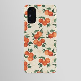 watercolor orange fruits Android Case