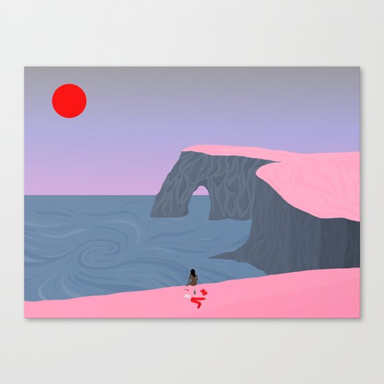 Stripped Canvas Print