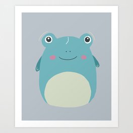 Frog Plushie Art Print