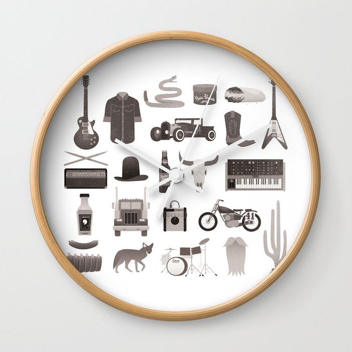 The Desert Rocker Kit Wall Clock