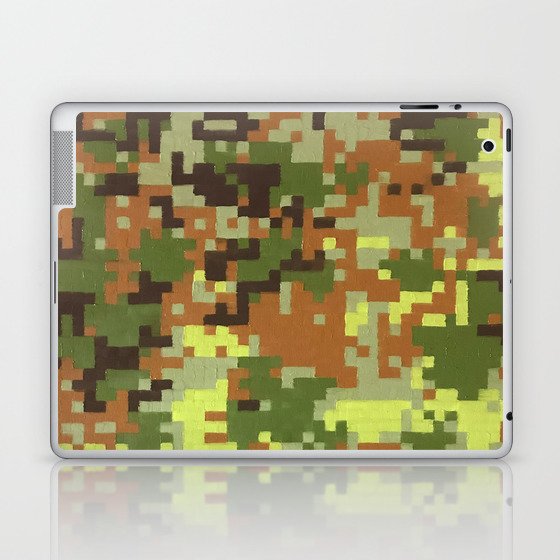 Pixel Camouflage Oil Painting Laptop Ipad Skin By Olli Design