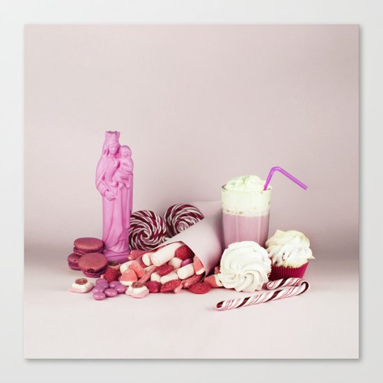 Sweet pink doom - still life Canvas Print
