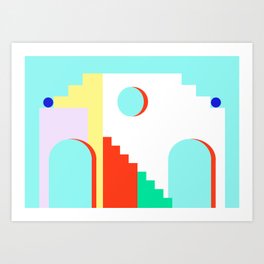 Arches and Steps Art Print