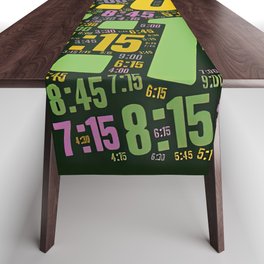 Pace run , number 030 Table Runner