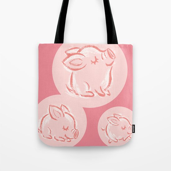 Pig Tote Bag by Toru Sanogawa | Society6