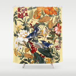 Floral and Birds XXIX Shower Curtain