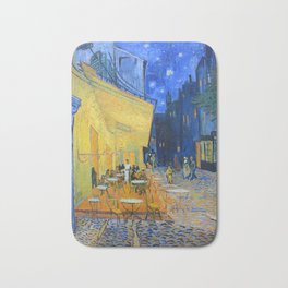Vincent Van Gogh - Cafe Terrace at Night Badematte