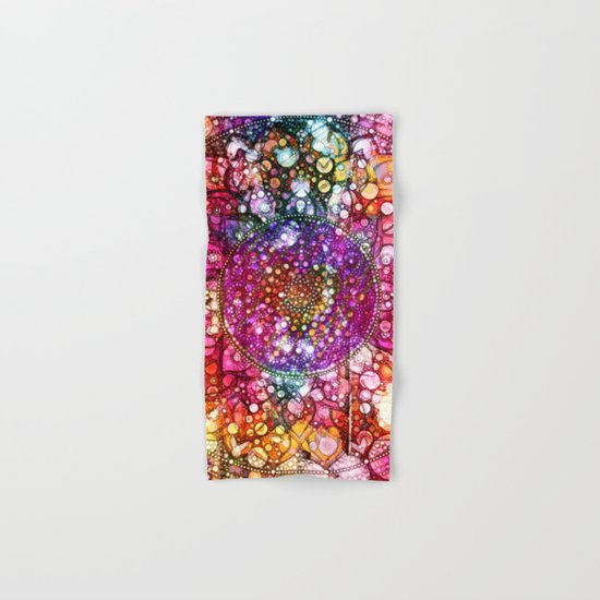 Distressed Mandala Hand & Bath Towel