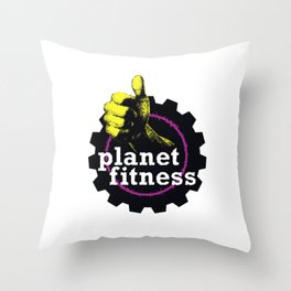 planet fitness 5 Throw Pillow