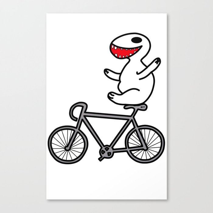 WIT bike riding Canvas Print