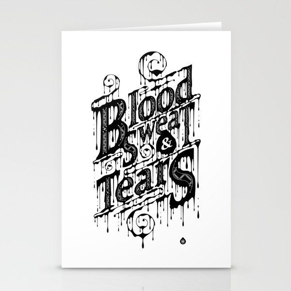 Blood, Sweat, & Tears Stationery Cards