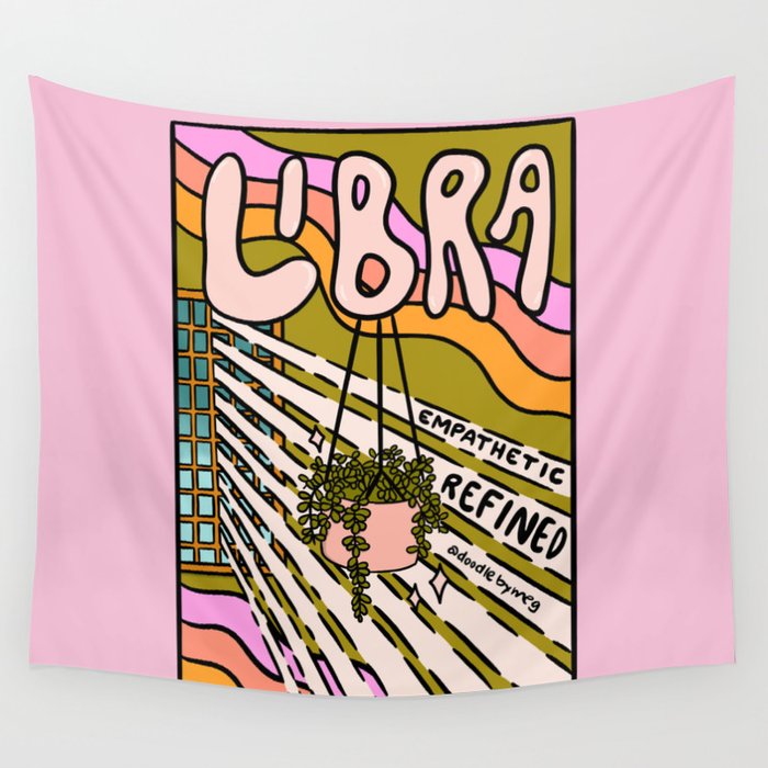 Libra Plant Wall Tapestry