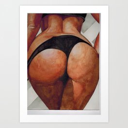 Do you like big booty bitches? Then your gonna love this picture. Art Print