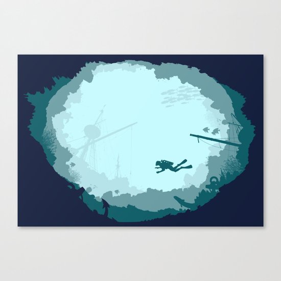 Dive Deep Canvas Print